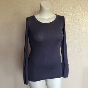 Michael Stars Long Sleeve Knit Top OS Lilac New